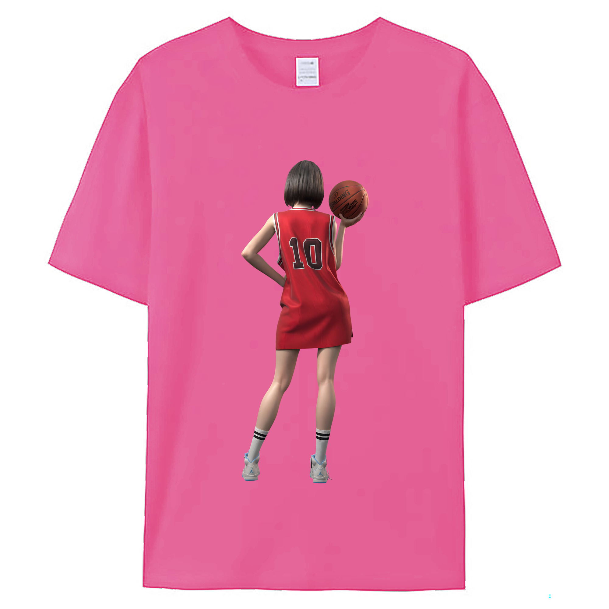 （画像用） SLAM DUNK／スラムダンク レディースカジュアルプリントTシャツ（綿100％）